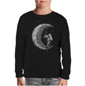 Resim Space - Construction Siyah Çocuk Sweatshirt 