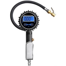 Resim Fortunelane Dijital Lastik Basınç Ölçer, 2 Psı Yüksek Hassasiyet, Led Ekran, 4 Birim, Valf Çerçeve Seti, 2 Adet Aaa Pil Dahil 