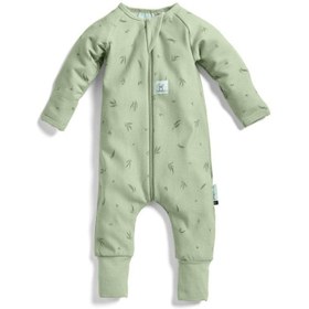 Resim ErgoPouch Organik Pamuklu Patikli Pijama Tulum 1.0 TOG Willow Yeşil - Yeşil / 2 Yaş 