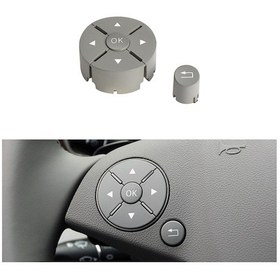 Resim Mercedes-benz W204 2007-2014 İçin Araba Sol Yan Direksiyon Anahtarı Düğmeleri Paneli, Sol Sürüş Gri 