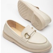 Resim Tonny Black Kadın Ten Cilt Rahat Kalıp Önü Tokalı Günlük Loafer Tbacr803 402 TEN CİLT 