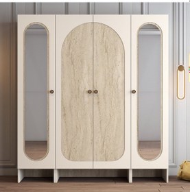 Resim Münih 4 Kapaklı 313 - Gardrop - Krem / Traverten Krem / Traverten 