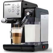 Resim Breville Espresso, Cappuccino ve Latte Makinesi | 19 Bar Italyan Pompa | Otomatik Süt Köpürtücü 