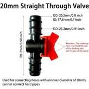 Resim Willowhaven 2 Adet 20mm Hortum Barbları Çipli İnline Vana Sulama Akvaryum 