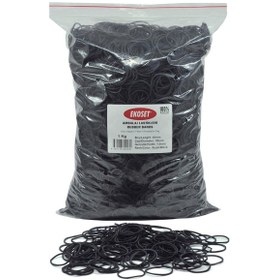 Resim Ekoset 40mm Siyah Renkli Kauçuk Paket Ambalaj Lastiği 12Kg Koli 