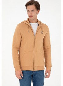 Resim U.S. Polo Assn. Erkek Camel Şardonlu Örme Hırka 50293146-VR015 