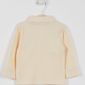 Resim U.S. Polo Assn. Lisanslı Classic Fildişi Bebek Uzun Kol Yakalı Sweatshirt 