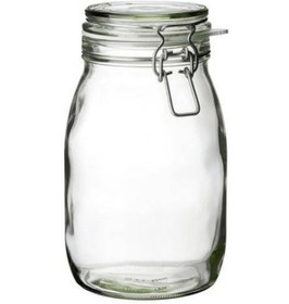 Resim Ikea 1.8 Lt Kapaklı Cam Kavanoz Hava Geçirmez Kapağa Sahiptir 