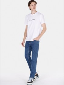 Resim Colin's Colins Regular Fit Yuvarlak Yaka Jakarlı Erkek Beyaz Kısa Kol Tişört Cl1072067 Cl1072067 Q1.v1 Wht Beyaz 