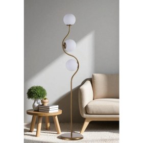 Resim Turan 3 Lü Eskitme Lamabder Beyaz Camlı 