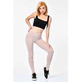 Resim Cotton Candy Slim Fit Tayt - Pudra Pudra - Xs 