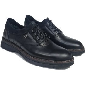 Resim Öztürk Lastik Bağlı Deri Yan Kısım Nokta Lazer Baskılı Eva Taban Kundura Marka-185 