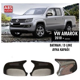 Resim Amarok Yarasa Batman Ayna Kapağı Plastik Parlak Siyah 