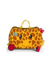 Resim Coral High Kids Zürafa Desenli Otur-çek Çocuk Valizi 16372 Kahverengi 