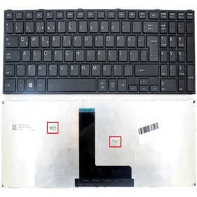 Resim Afila Toshiba C50-B1500 C50-B1503 Klavyesi - Siyah- TR - Çerçeveli Tip 