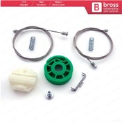Resim Mercedes E W124 S124 1986-1995 4/5 Kapı İçin Arka Cam Kriko Seti 