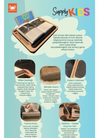 Resim Axolotl Supply Kids Telefon Ve Tablet Bölmeli Minderli Laptop Sehpası 13" Inch 