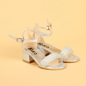 Resim Kiko Kids Heidi Çatlak Günlük Kız Çocuk 3 Cm Topuklu Sandalet Abiye Ayakkabı 