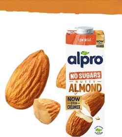 Resim ALPRO Şekersiz Badem Sütü 1 L - Laktozsuz Bitkisel 