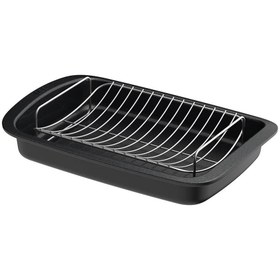 Resim Berghoff Leo Graphite Çıkarılabilir Raflı Yapışmaz Izgara Güveç 42 x 28 cm 