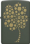 Resim Çakmak 48501-100099 Four Leaf Clover Design Zippo