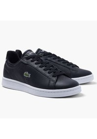 Resim Lacoste Carnaby Pro Leaether Sneaker Black Hakiki Deri Kadın Günlük Spor Ayakkabı Siyah Siyah 