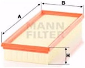 Resim MANN FILTER Citroen DS4 1.2 THP 130 ile Uyumlu Hava Filtresi 