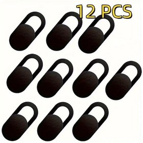 Resim Xuweiwei 12 Adet Metal Webcam Kapağı, Telefon Laptop Kamera Lens Koruması 