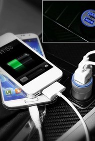 Resim KOİ TECH Araç Içi Çakmaklık 2xusb Girişli Kablolu Hızlı Şarj 2.4a 12watt 1.2m Type-c Kablolu Ka-52 
