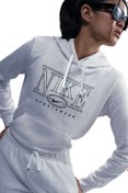 Resim W NSW CLUB FLC STD GX Gri Kadın Sweatshirt Nike