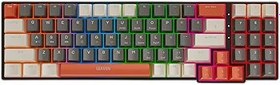 Resim coverzone Leaven K780 Kablolu Mekanik RGB Işıklı Klavye 78 Tuşlu Kompak ve Şık Tasarım İngilizce Q Klavye Ev ve Ofis Klavyesi (Kırmızı Switch) 