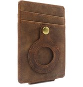 Resim Shineyee Erkek Kartlık Airtag Rfıd Engelleme Nakit Klipsli Çanta Kahverengi İle Uyumlu Gri 