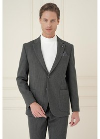 Resim Efor C 694 Slim Fit Füme Spor Ceket Füme 