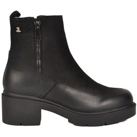 Resim Siyah Nubuk Hakiki Deri Kadın Bot 2454601k Z Siyah Nubuk 