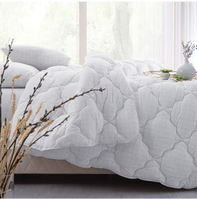 Resim Puffy Melly Anti-Stress Çift Kişilik Yorgan Roll Pack 195x215 Beyaz 