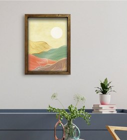 Resim Bk Gift Otel Odası Konseptli Doğal Masif Ahşap Çerçeveli Tablo 45 (551119992) 