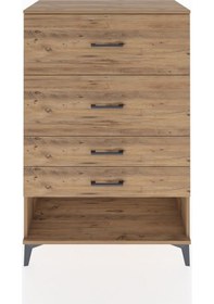 Resim Hyperion Dolap 4 Çekmeceli 88x44x134 Çam-çam Atlas Çam 