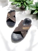 Resim Gezer Erkek Çapraz Bant Rahat Taban Ev Ve Dışarı Terliği 