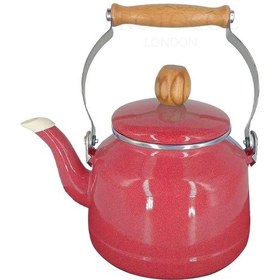 Resim Nishev Italyan Çaydanlık Ahşap Kulp 2,5 Lt - Kırmızı 