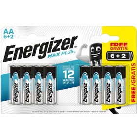 Resim ENERGİZER MAX PLUS ALKALİN AA KALEM PİL 6+2Lİ EMP2A6+2 (EMP2A6+2 AA 6+2) 