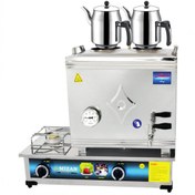 Resim Mizan 40 Lık Doğalgazlı 30 Litre 2 Demlikli Çay Kazanı DEMLİK HEDİYELİ CE VE GAZMER BELGELİ - VİDALI KAPAK - GARANTİLİ - YAKIT SEÇENEĞİ