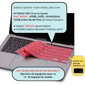 Resim McStorey Macbook Pro Klavye Kılıfı 13inç M1-M2 US-TR A2338 2289 2251 A2141 ile Uyumlu 
