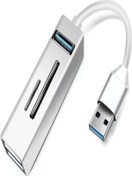 Resim Pc Usb Çoklayıcı 3.0 Hub Usb To Usb 5in1 Port Hızlı Aktarım 5gbps Usb Hafıza Kart Okuyucu A803 CoverZone