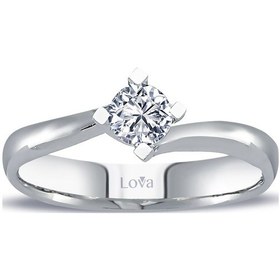 Resim Lova H Renk 0,30 Karat Pırlanta Tektaş Yüzük - HRD Sertifikalı 