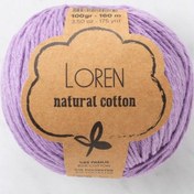 Resim Loren Natural Cotton Lila El Örgü İpi - R020 - 33920 