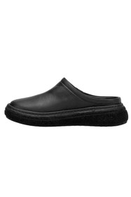 Resim Mammamia D26YT-6140-B Siyah Kadın Comfort Deri Terlik 