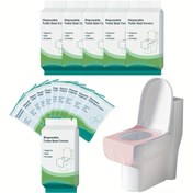 Resim 50'li Paket STORMSPARK Tek Kullanımlık Klozet Oturağı Kılıfları - XL Yetişkin Eğitim Kılıfları Saklama Çantalı, Taşınabilir & Hijyenik Kamp, Seyahat, Uçak, Alışveriş, Yolculuklar İçin - Dayanıklı & Kullanımı Kolay, Seyahat Klozet Kılıfları, Kamp Malzemeleri, Kompakt Tasarım 