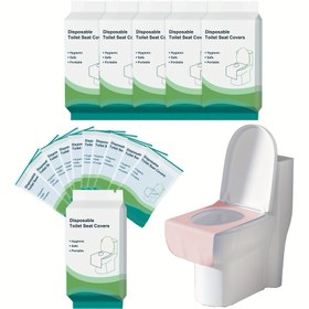Resim 50'li Paket STORMSPARK Tek Kullanımlık Klozet Oturağı Kılıfları - XL Yetişkin Eğitim Kılıfları Saklama Çantalı, Taşınabilir & Hijyenik Kamp, Seyahat, Uçak, Alışveriş, Yolculuklar İçin - Dayanıklı & Kullanımı Kolay, Seyahat Klozet Kılıfları, Kamp Malzemeleri, Kompakt Tasarım 