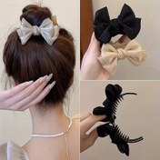 Resim Topknot için Elegant Kelebek Düğme, Kadınlar Arasında Popüler, Yüksek At Kuyrukları için Mükemmel ve Saç Stillerine Şarm Katar. 