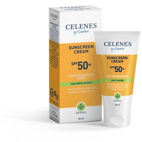 Resim Celenes Herbal SPF 50+ Yaşlanma Karşıtı Güneş Kremi 50 ML 